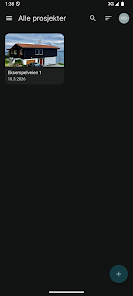 Prosjektoversikt i Wenn Property på Android
